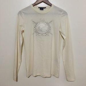 NEW Ralph Lauren.Embroidered cotton Tshirt